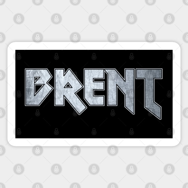 Heavy metal Brent Sticker by KubikoBakhar